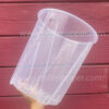 9" Clear Transparent Pots, with Side Vents, Anti-Spiral Pots for Plants