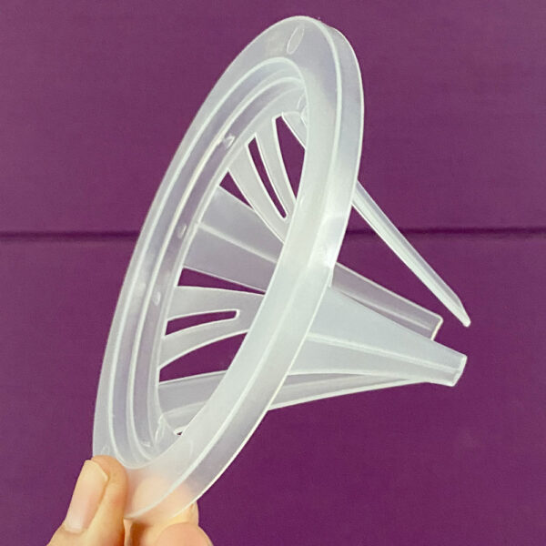 4" Hydropnic Cone, Single Hole Plant Holder